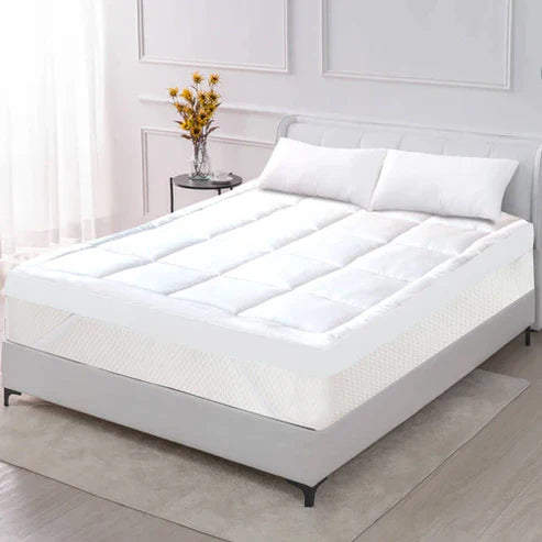 Quilted Ultra Soft Mattress Topper (White)