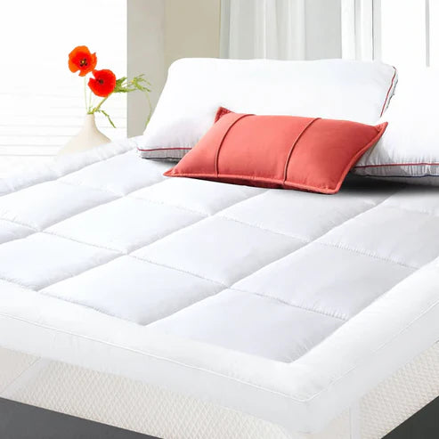 Quilted Ultra Soft Mattress Topper (White)