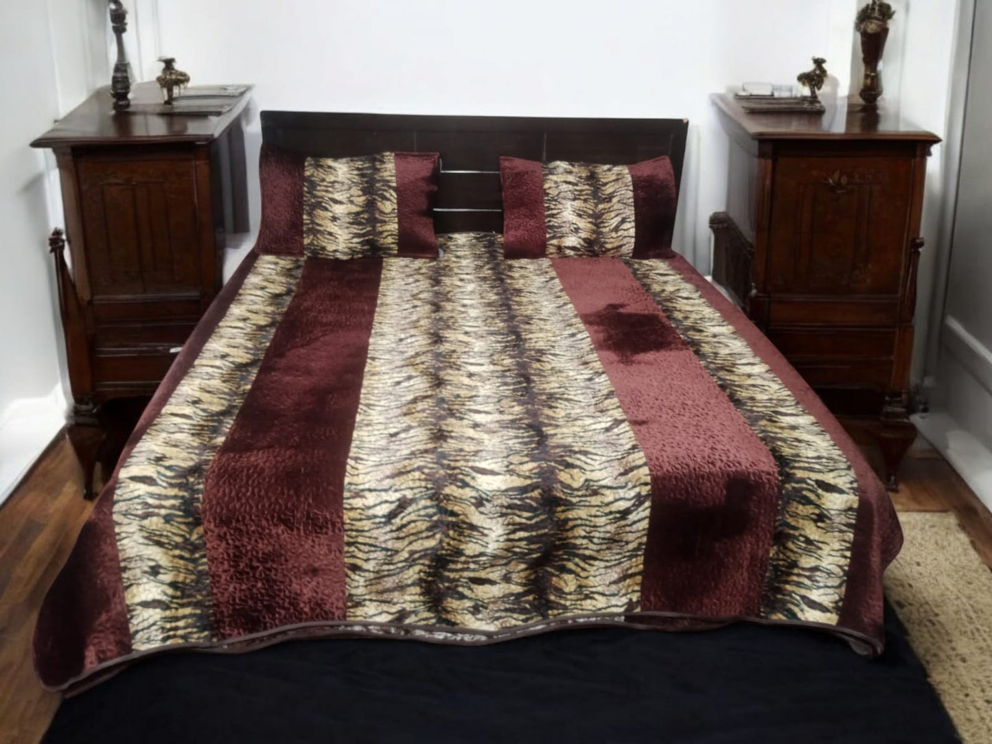 Crush Velvet  Bedspread 3pcs