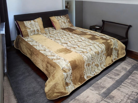 Crush Velvet  Bedspread 3pcs